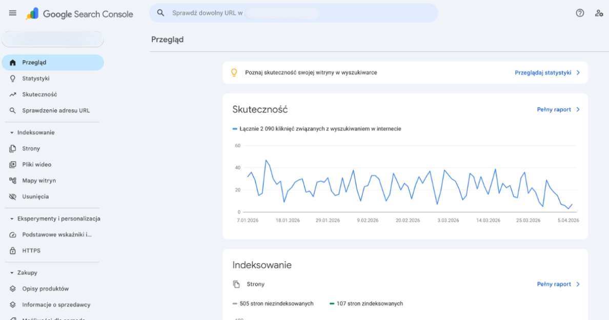 google-search-console-widok-glowny