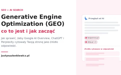 Generative Engine Optimization (GEO) – co to jest i jak zacząć?