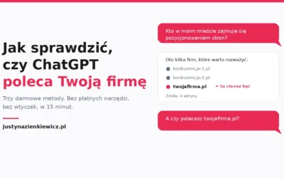 Jak sprawdzić, czy ChatGPT poleca Twoją firmę – za 0 zł