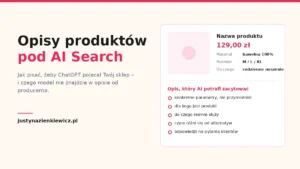 Opisy produktów pod AI Search – karta produktu z konkretami